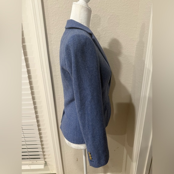 J. Crew Women's Blue Blazer Sz 0 Schoolboy - Picture 2 of 9